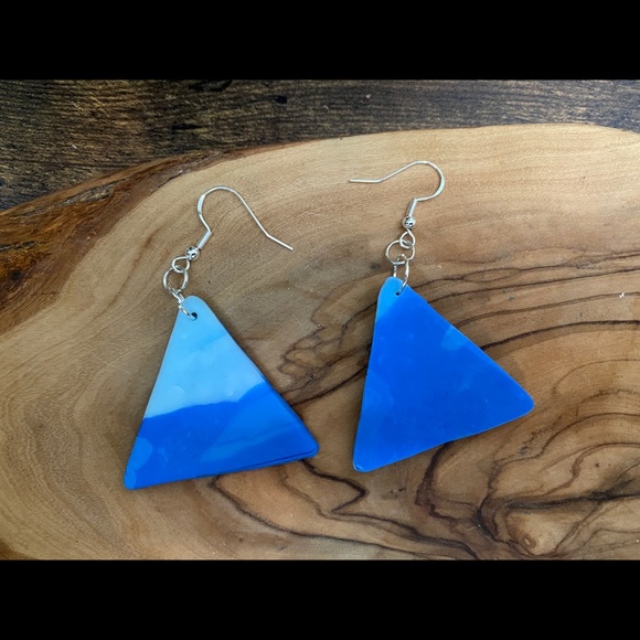 Handmade Clay Earrings - Fire & Ice Series - Picture 16 of 16